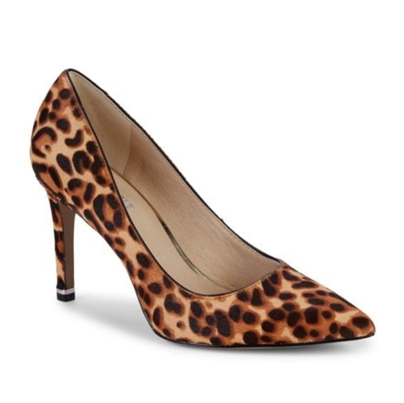 Animal Print Leather Heels Kenneth Cole Riley Pump 6.5 NIB - Picture 1 of 8